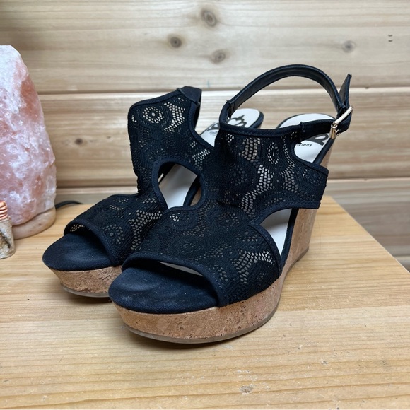 Fergalicious Wooden Wedge Heels - Picture 1 of 4